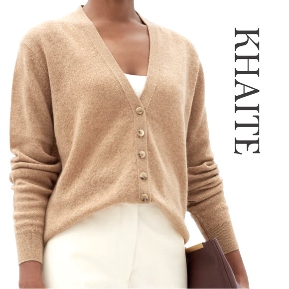 KHAITE Sweaters - KHAITE “Amelia” Cashmere Button Front Cardigan